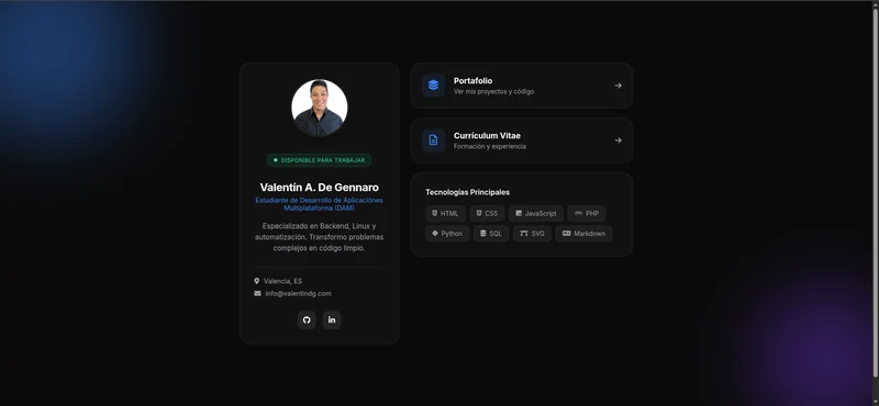 Landing Page Personal